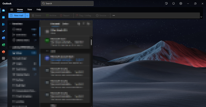 open Outlook and click on the People icon