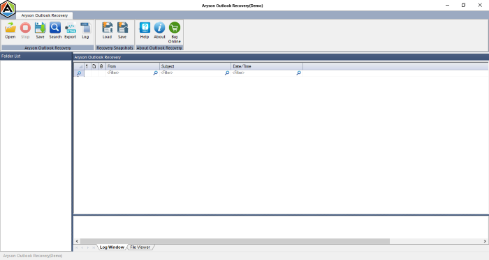 download and run the Aryson PST Recovery Tool