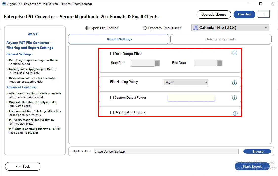 advanced filters