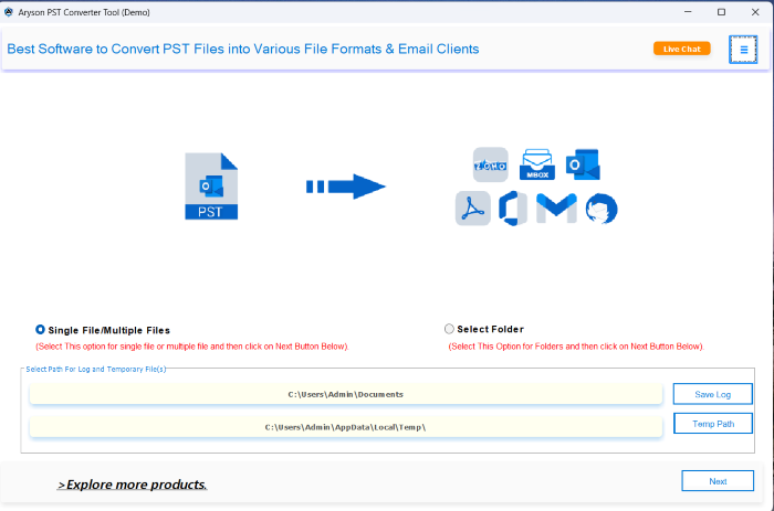 install the Aryson Outlook PST Converter Tool