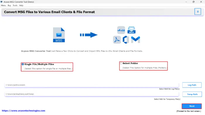 open Aryson MSG Converter