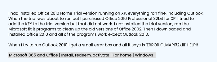 OLMAPI32.DLL is missing