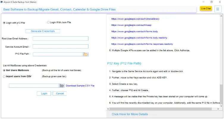 Next, enter your Google Workspace admin credentials to log in