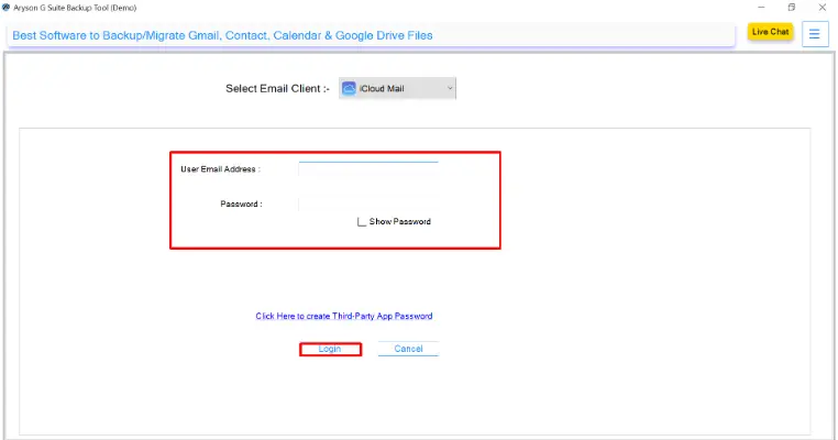 enter your Apple ID and password