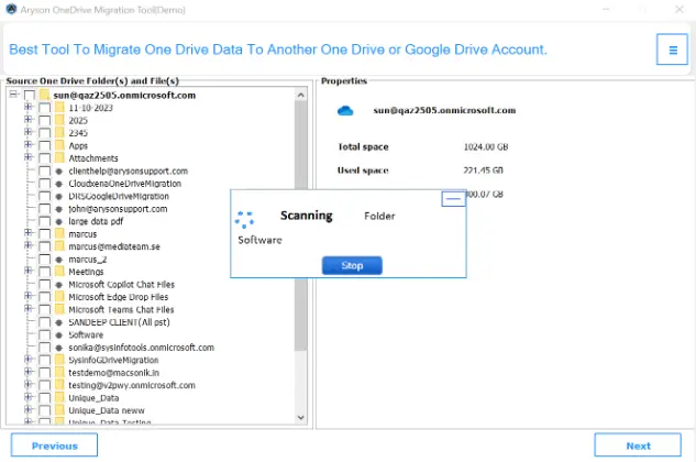 tch all your data associated with the added OneDrive