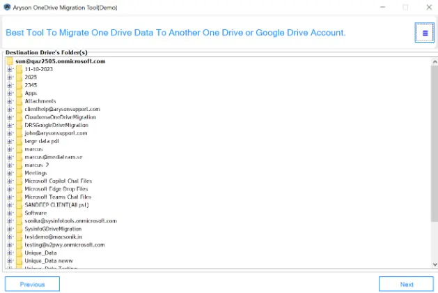 download the detailed migration report