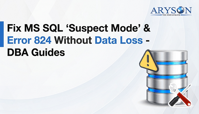 Fix MS SQL 'Suspect Mode' & Error 824