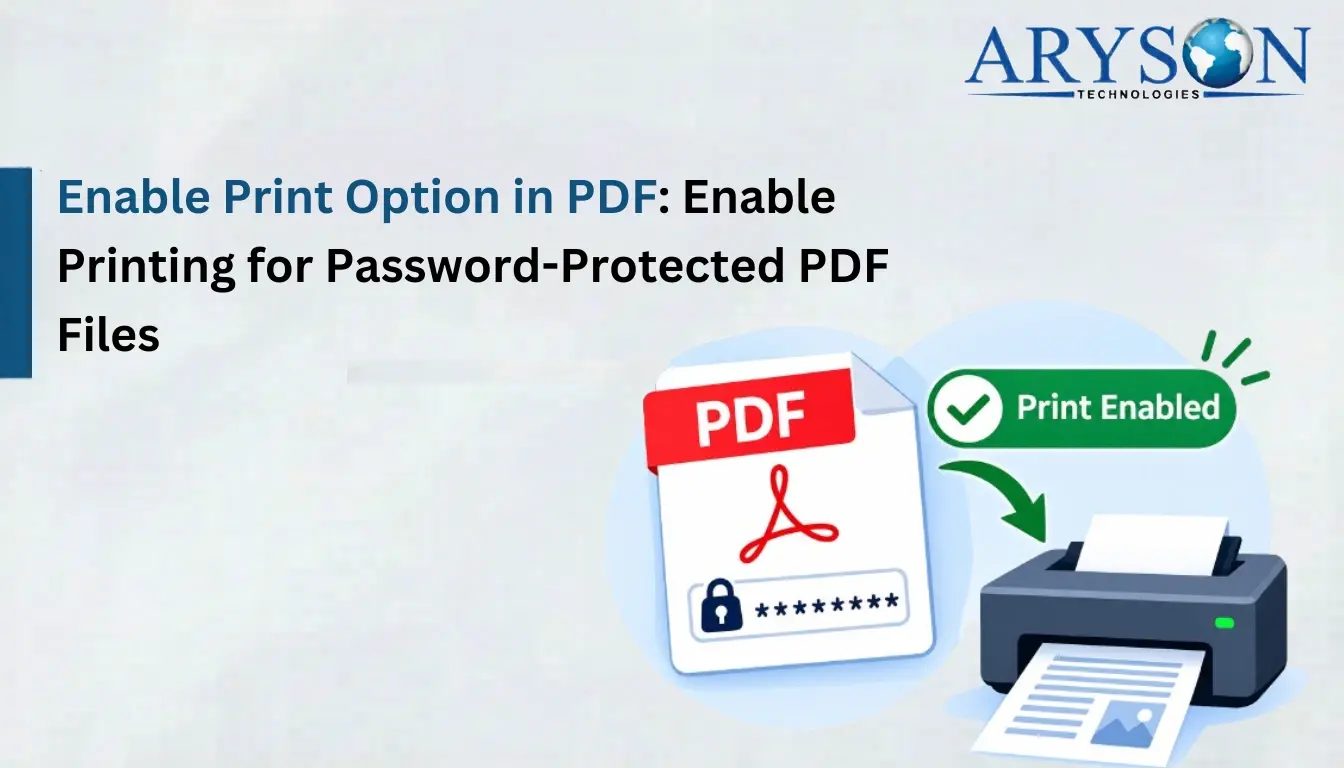 Enable Print Option in PDF
