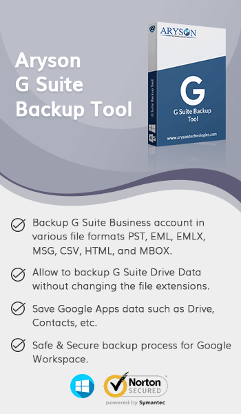 Aryson G Suite Backup Tool