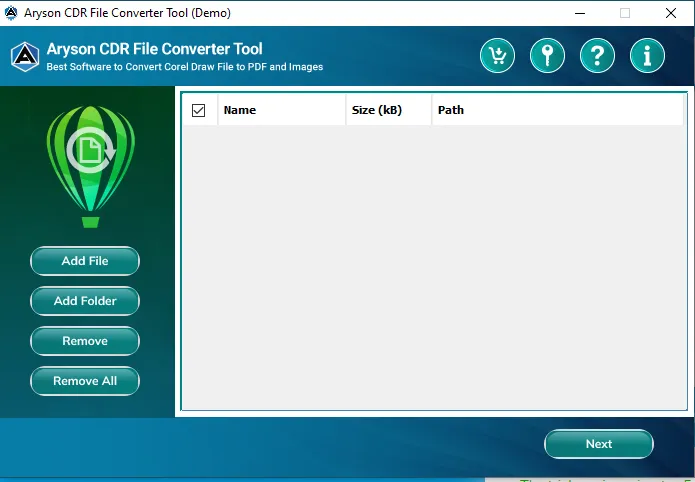 Aryson CDR Converter screenshot