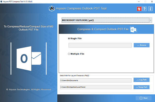 Aryson PST Compress Tool