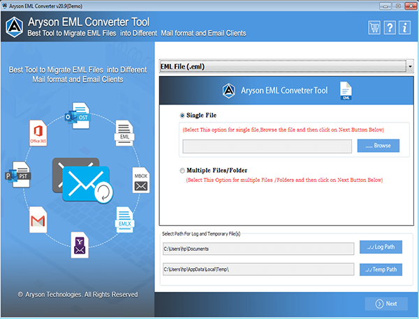 Aryson EML Converter Windows 11 download