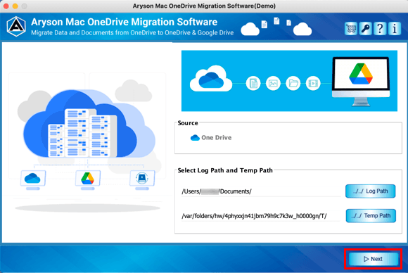 Aryson Mac OneDrive Migration Tool software