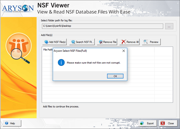 Aryson NSF Viewer Windows 11 download