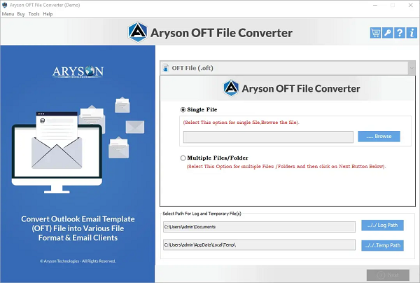 Aryson OFT File Converter