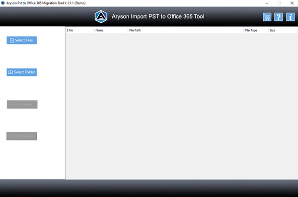 Aryson Import PST to Office 365 Tool software