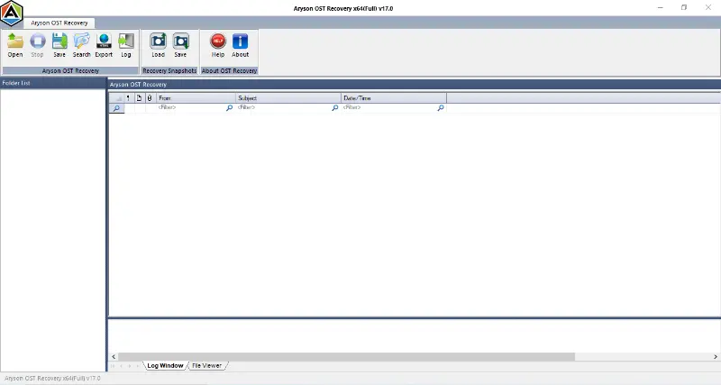 install and run the Aryson OST Recovery Tool