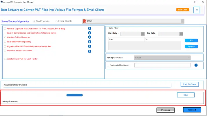 get a detailed summary report