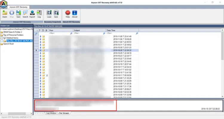 After scanning, preview all mailbox items