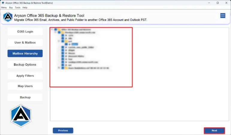 select the required shared mailboxes
