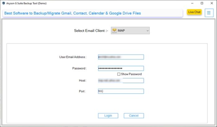 Choose IMAP and the ProtonMail email address