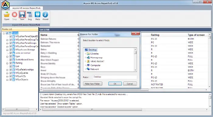 preview your recovered files